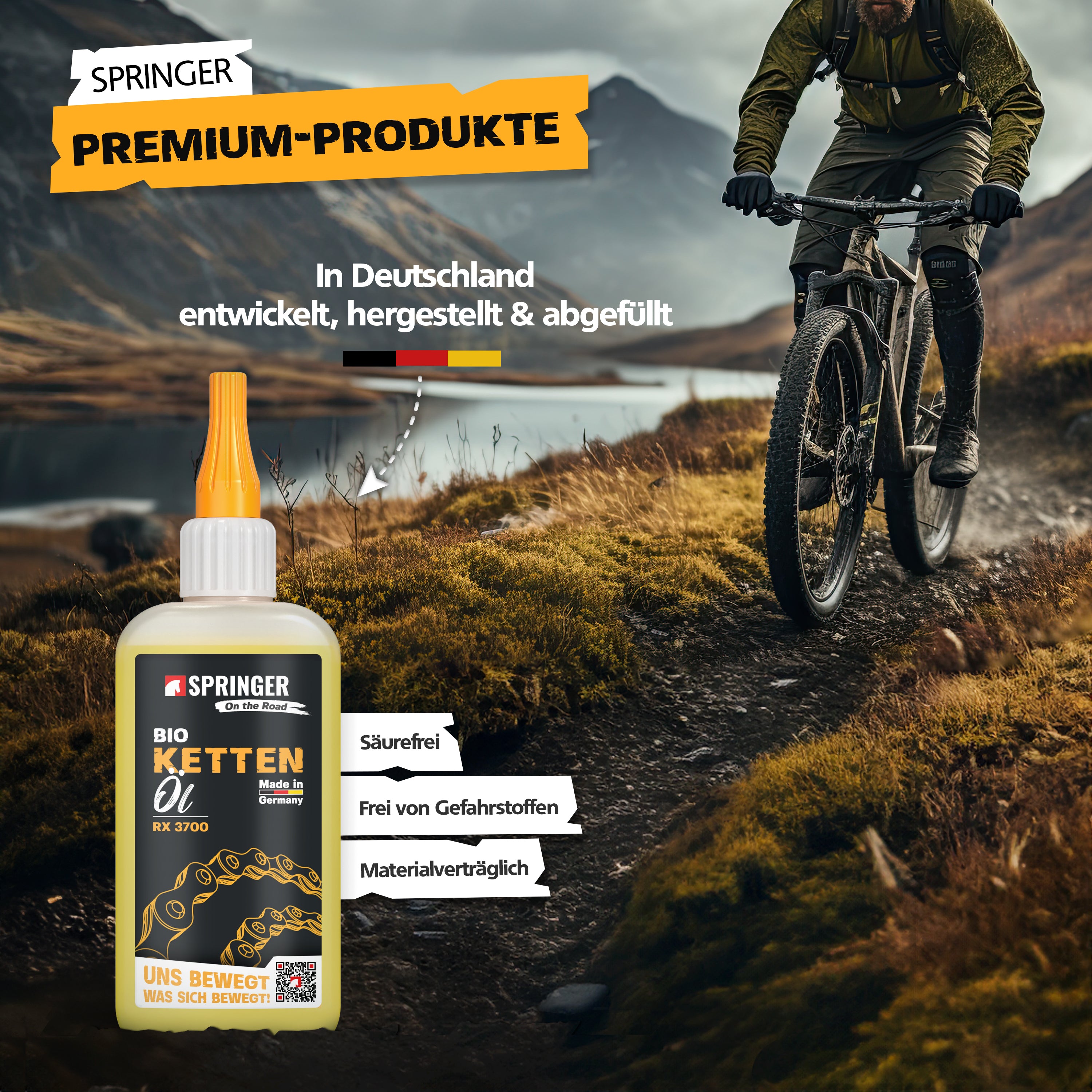 SPRINGER - RX3700 - Bio Fahrrad Kettenöl - Made in Germany