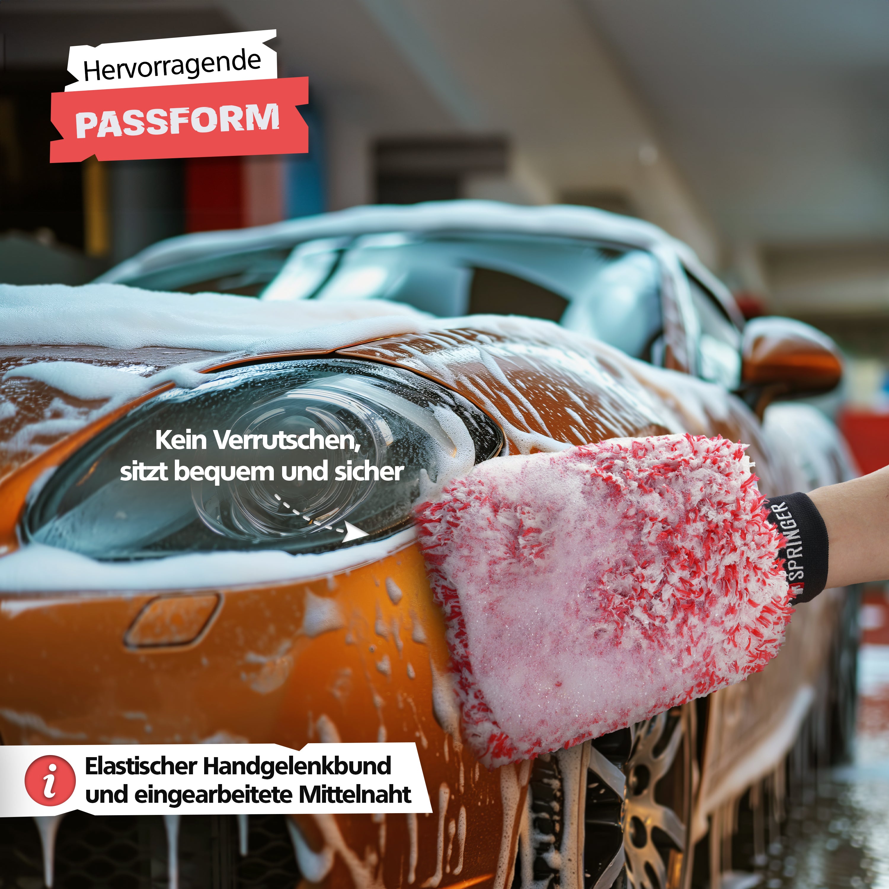 SPRINGER - ZX1000 - Auto Waschhandschuh - Assembled in Germany