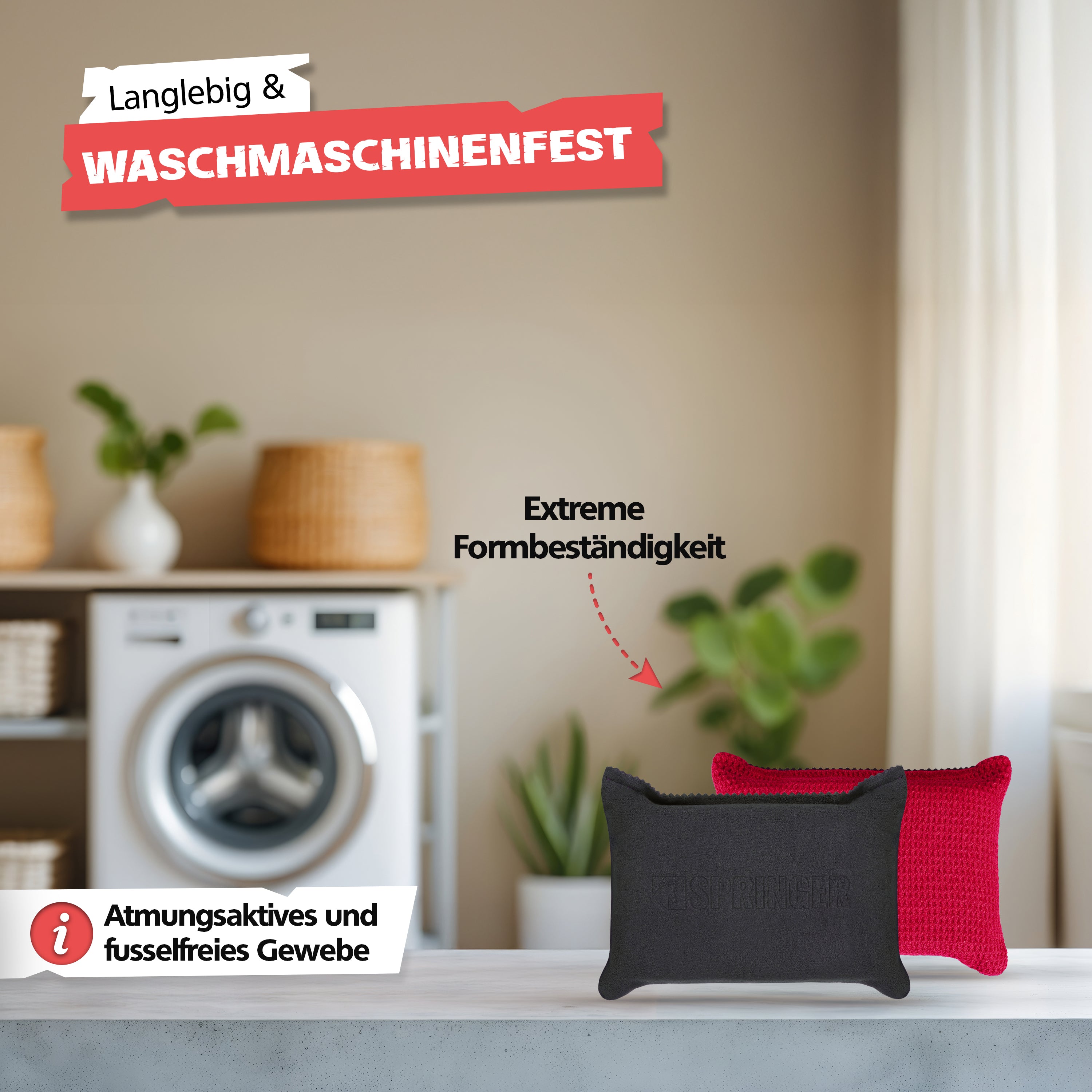 SPRINGER - ZX1200 - 2 in 1 Scheibenschwamm - Assembled in Germany