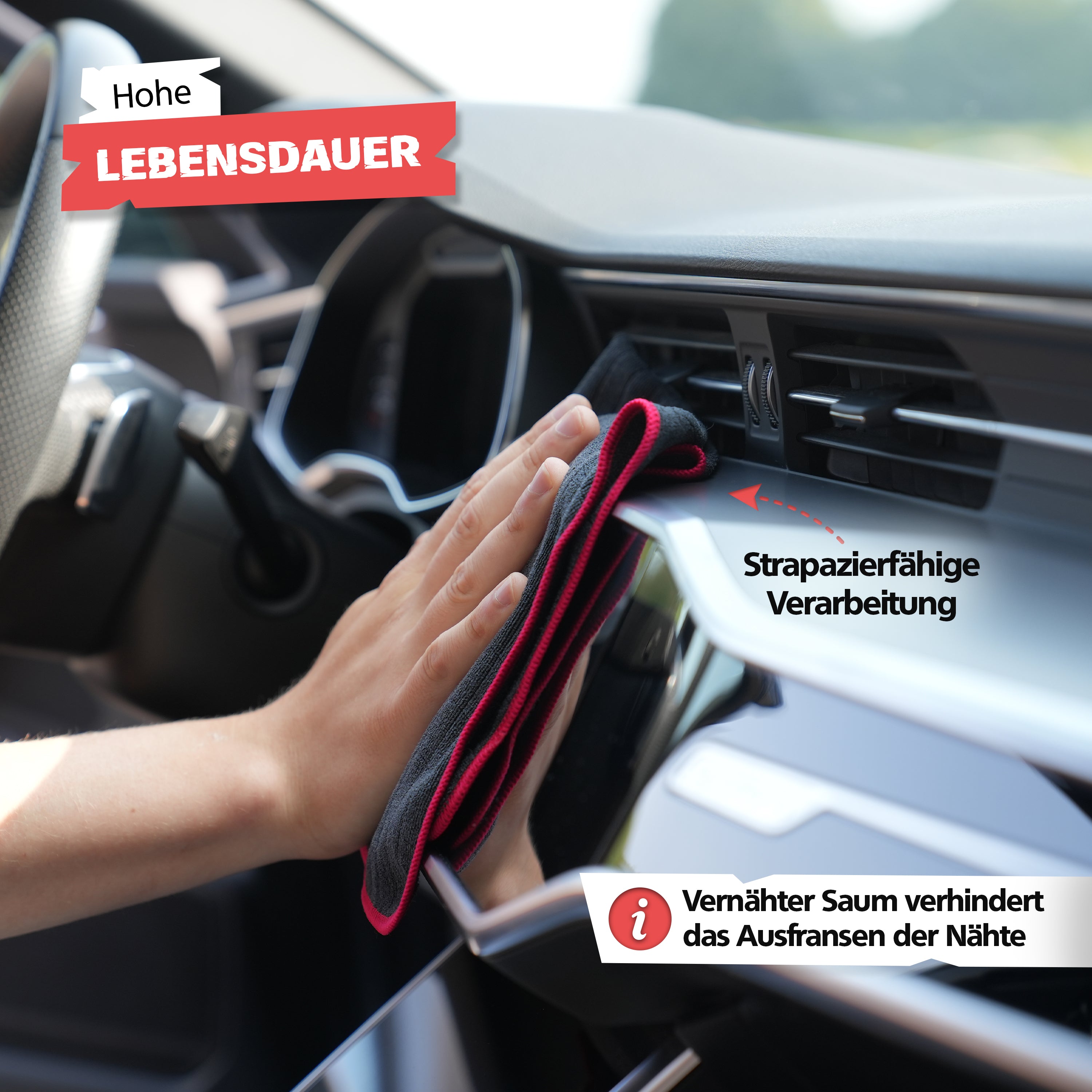 SPRINGER - ZX1300 - Auto Mikrofasertuch 40 x 40 cm - Assembled in Germany