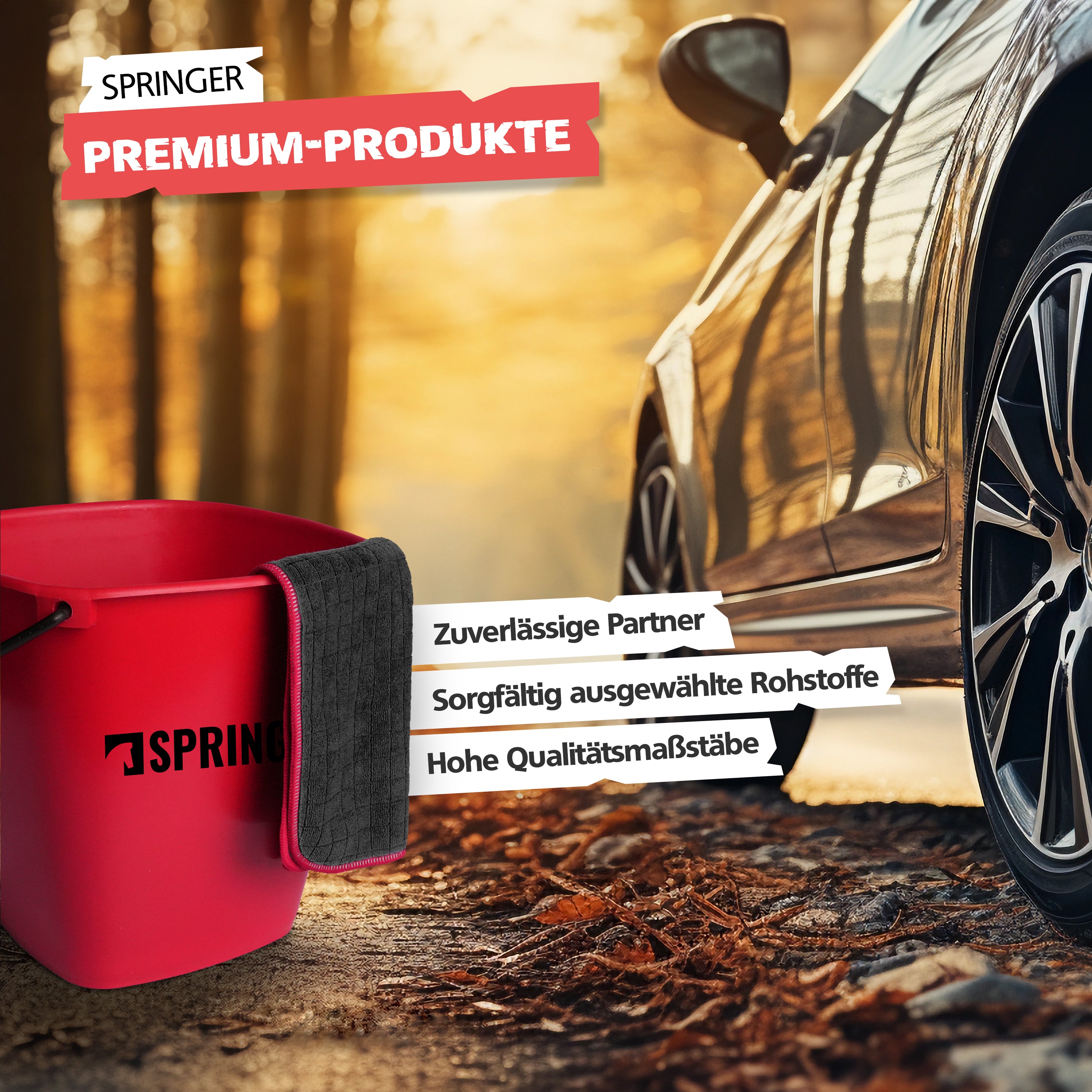 SPRINGER - ZX1300 - Auto Mikrofasertuch 40 x 40 cm - Assembled in Germany