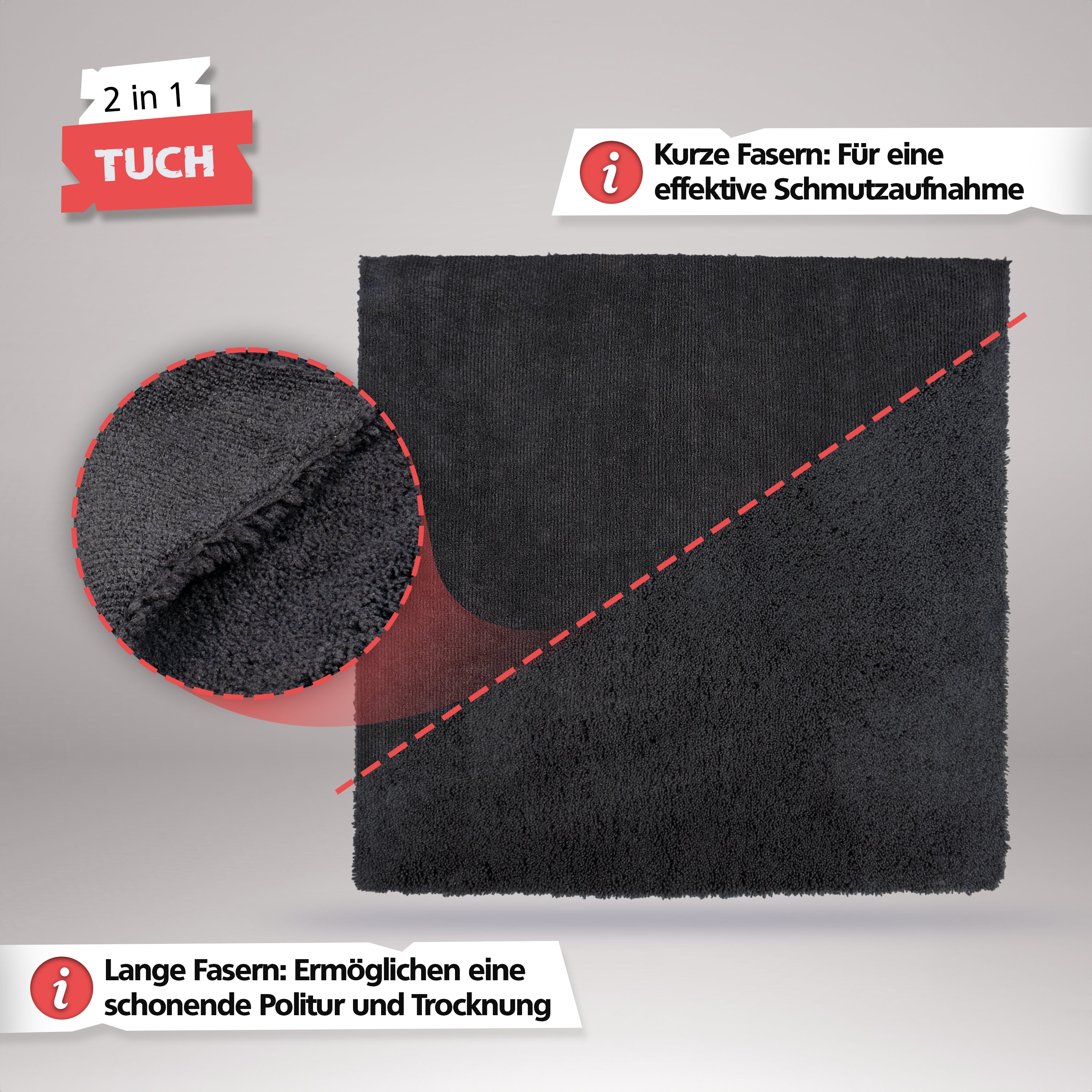 SPRINGER - ZX1500 - Mikrofasertuch Duo 40 x 40 cm - Assembled in Germany