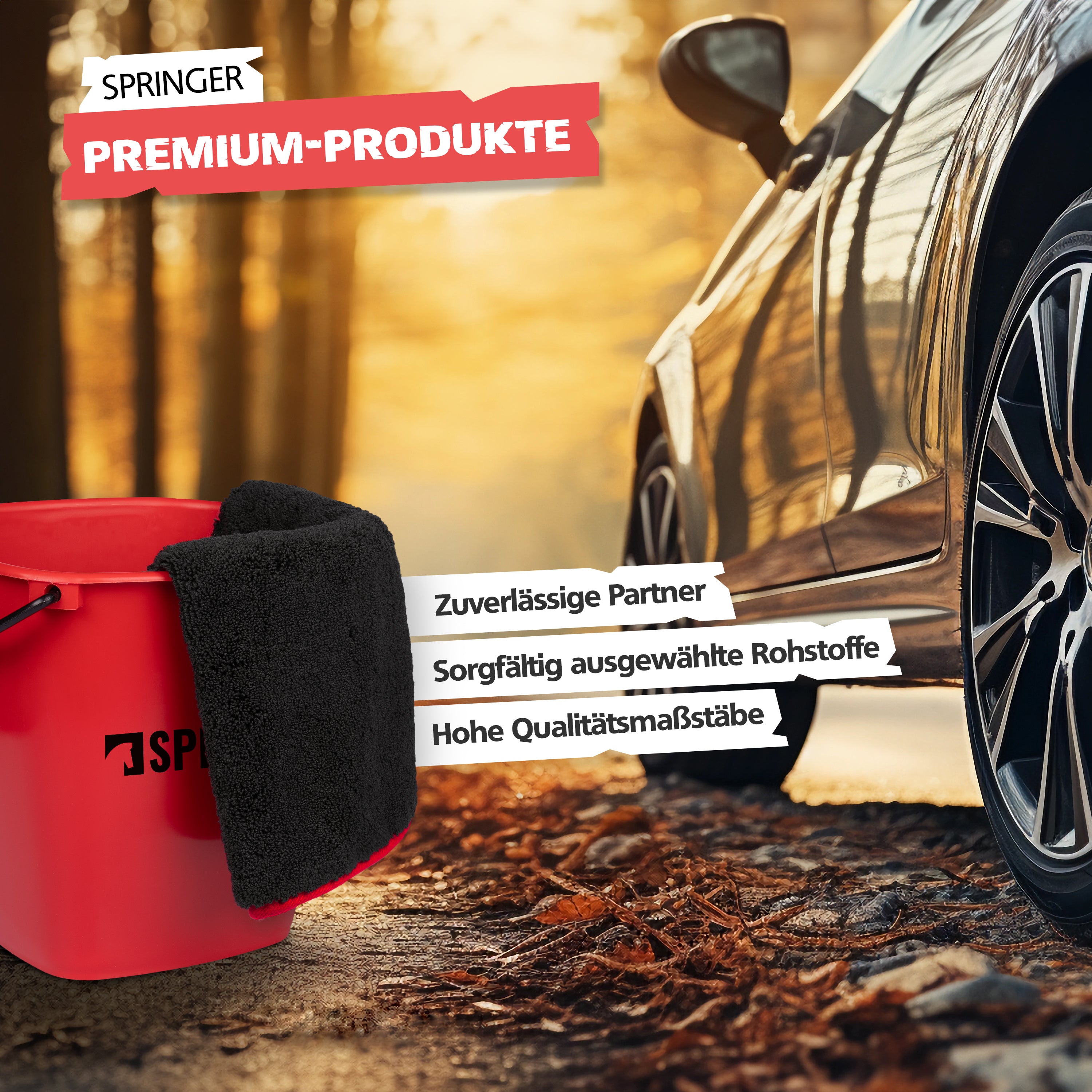 SPRINGER - ZX1600 - Auto XXL Trockentuch 90 x 60 cm - Assembled in Germany