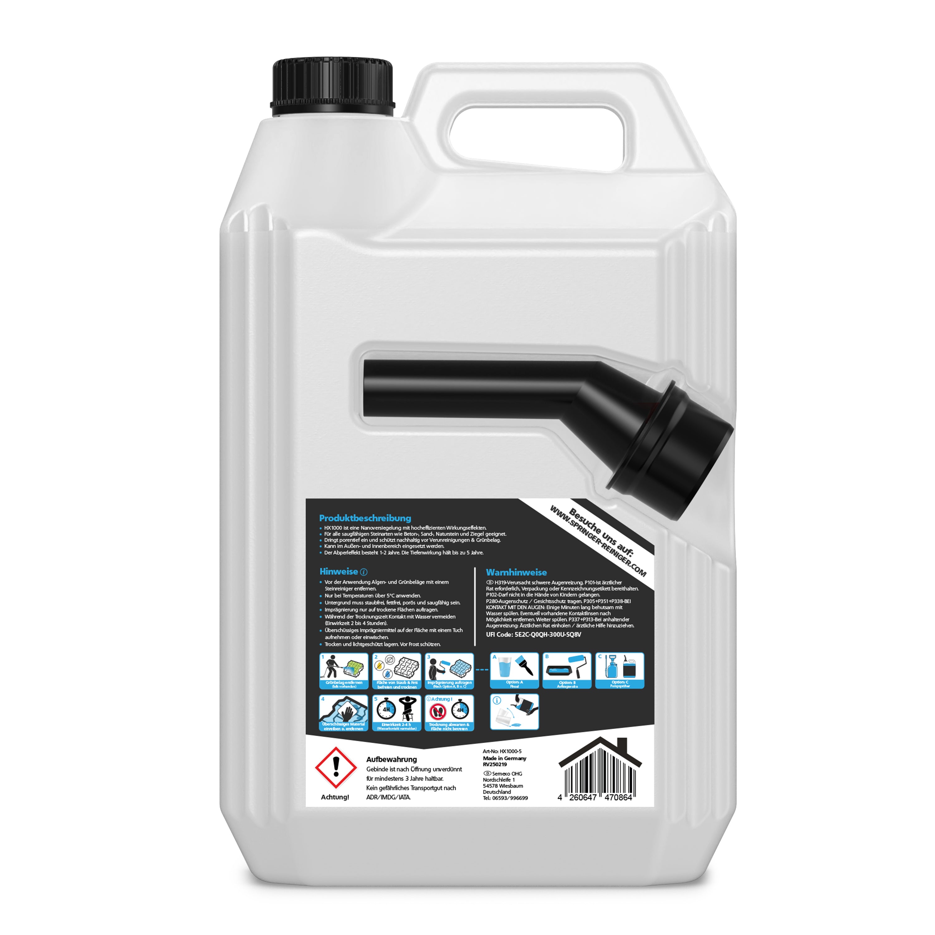 SPRINGER - HX1000 - Stein- und Fliesenversiegelung - Made in Germany