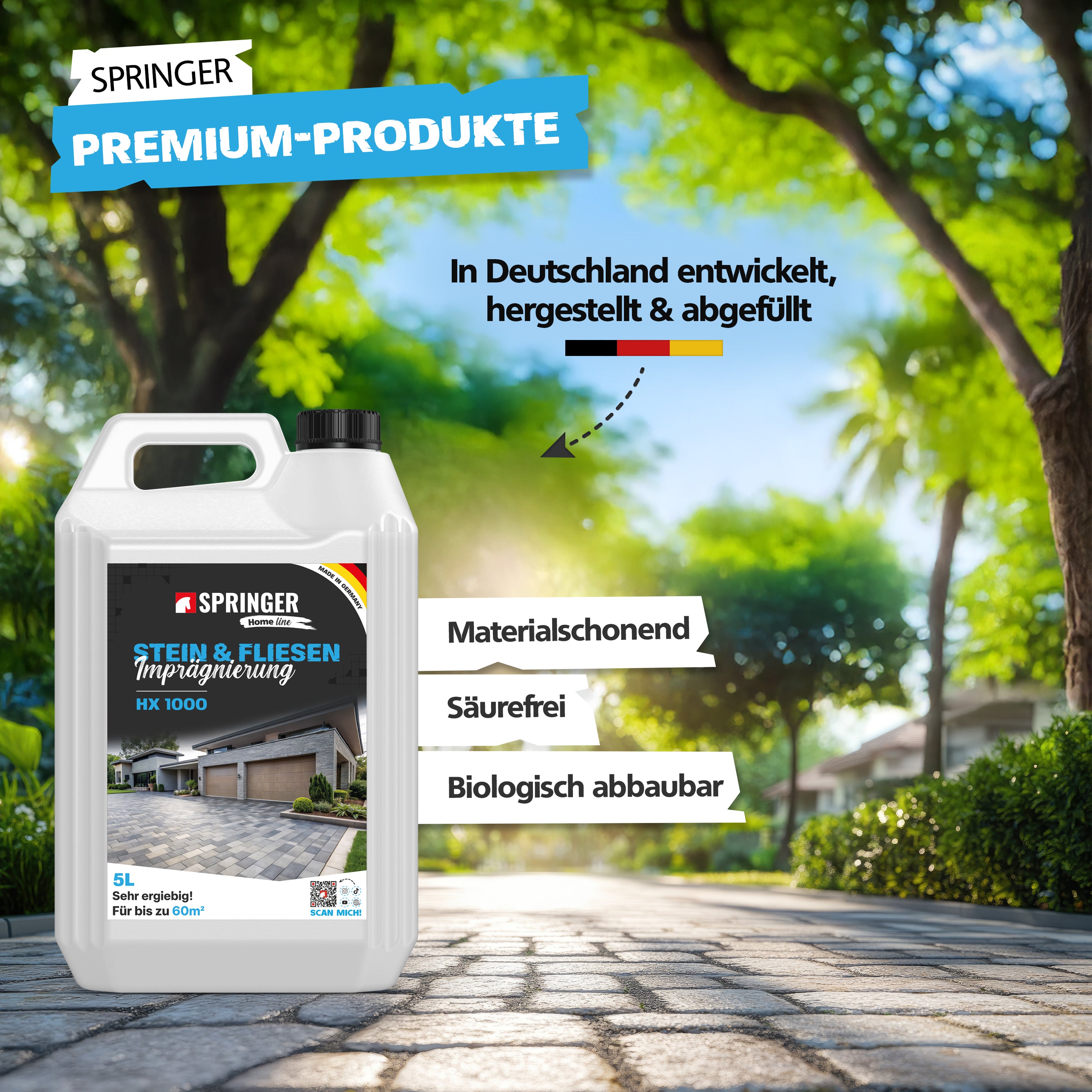 SPRINGER - HX1000 - Stein- und Fliesenversiegelung - Made in Germany