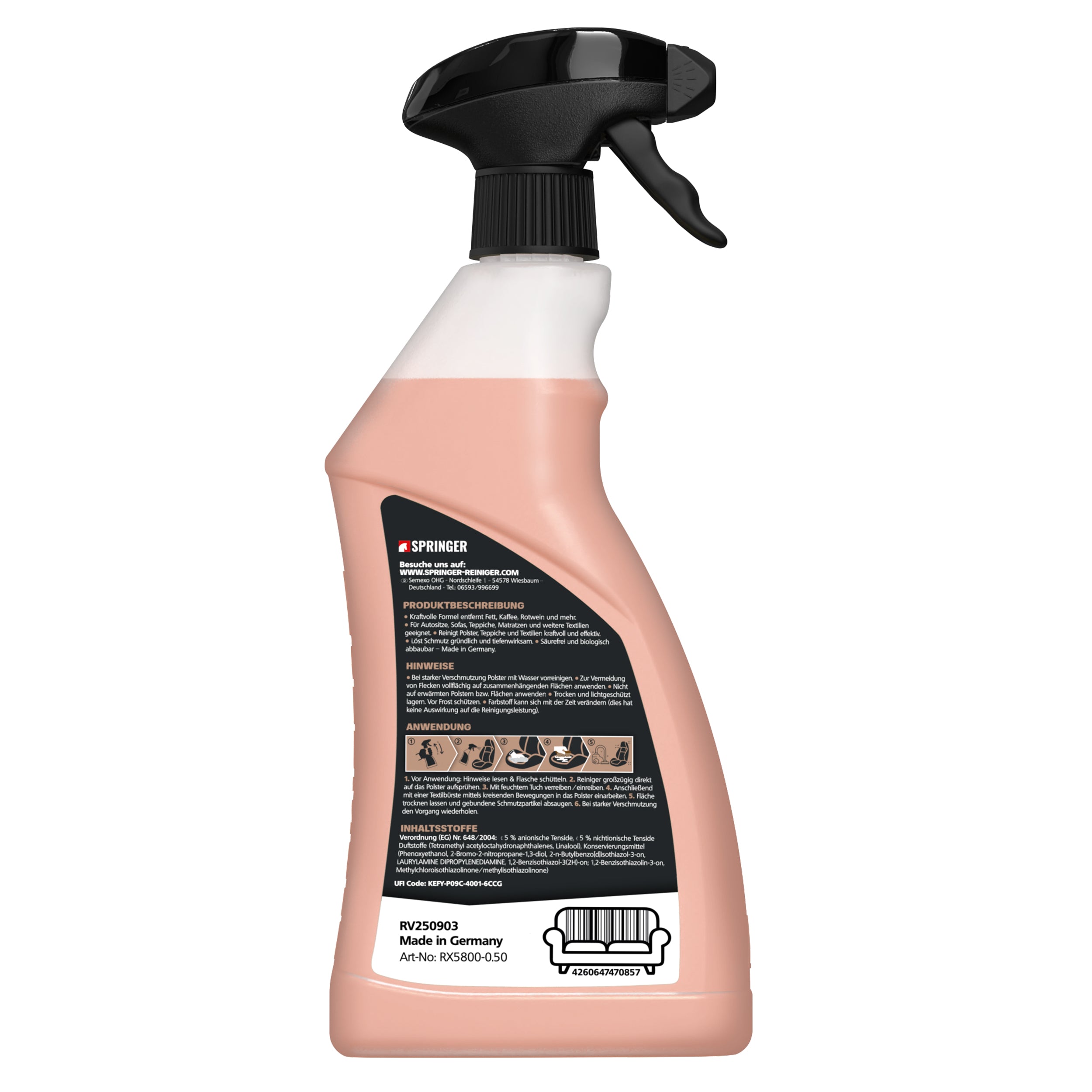 SPRINGER - RX5800 - Polsterreiniger - Made in Germany