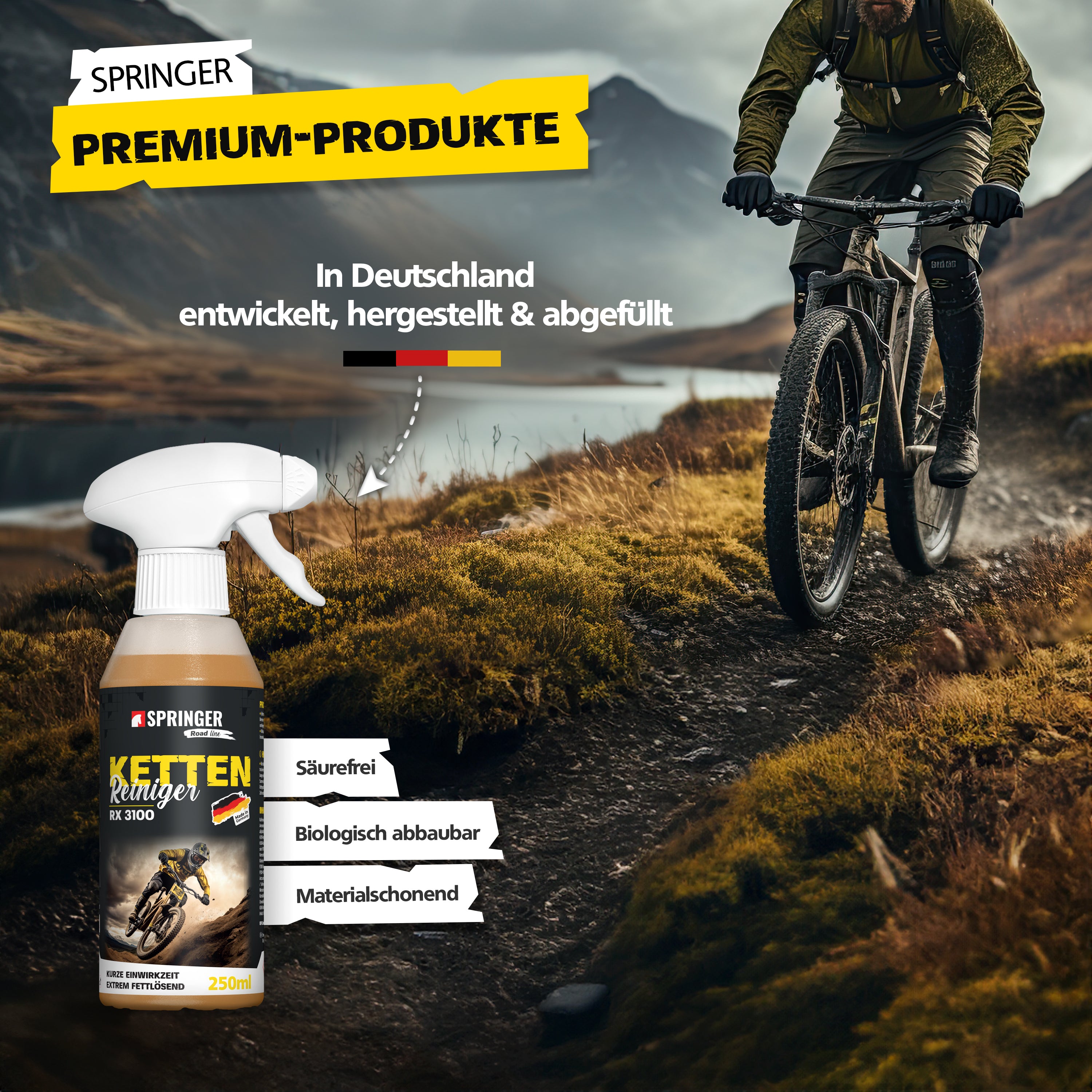 RX3100 - Antriebs- & Kettenreiniger für Fahrrad