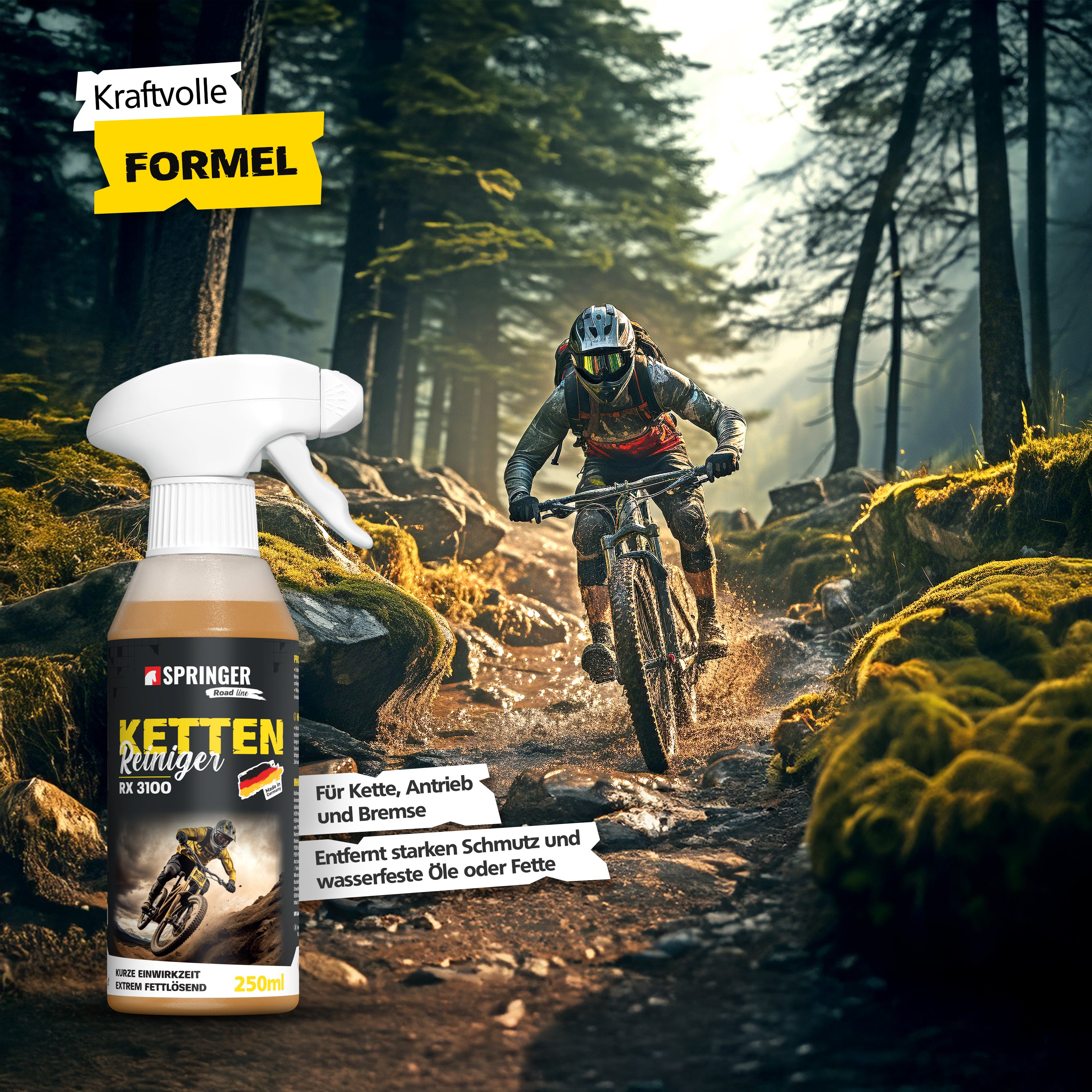 RX3100 - Antriebs- & Kettenreiniger für Fahrrad
