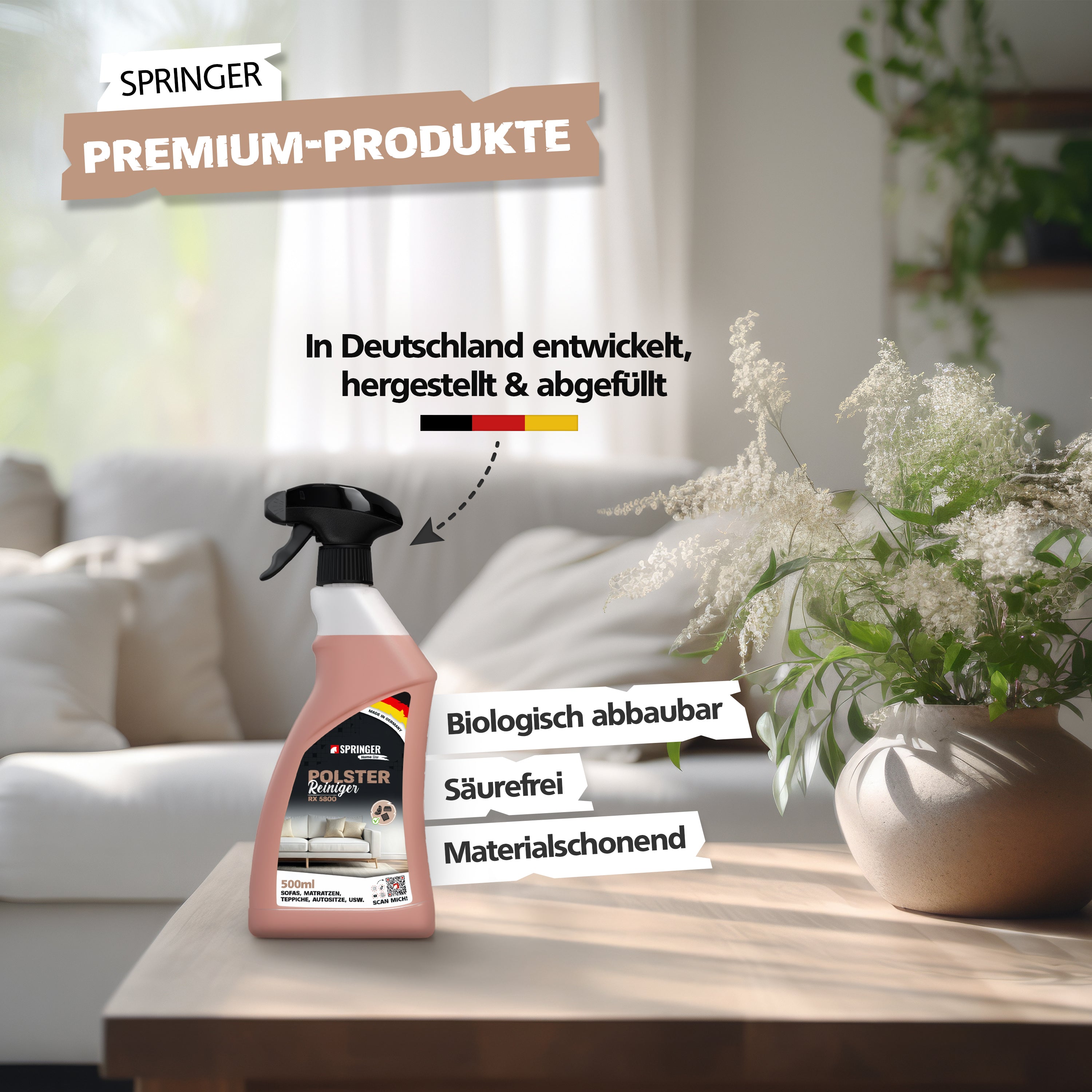 SPRINGER - RX5800 - Polsterreiniger - Made in Germany